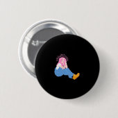 Badge Rond 5 Cm Conception artistique graphique Oh Deer (Devant & derrière)