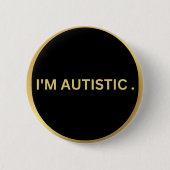 Badge Rond 5 Cm conception autiste (Devant)