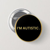 Badge Rond 5 Cm conception autiste (Devant & derrière)