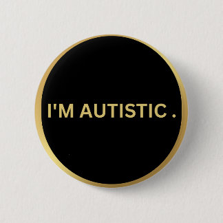 Badge Rond 5 Cm conception autiste