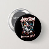 Badge Rond 5 Cm Conception avec un caractère vache (Devant & derrière)