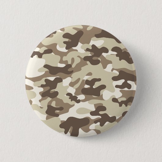 Badge Rond 5 Cm Conception Camo Brown (Devant)