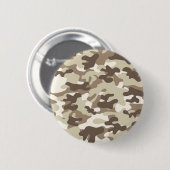 Badge Rond 5 Cm Conception Camo Brown (Devant & derrière)