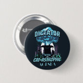 Badge Rond 5 Cm Conception Catastrophique Funny Chat (Devant & derrière)