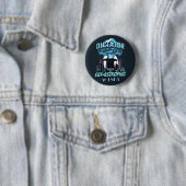 Badge Rond 5 Cm Conception Catastrophique Funny Chat (En situation)