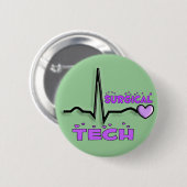 Badge Rond 5 Cm Conception chirurgicale des cadeaux QRS de (Devant & derrière)