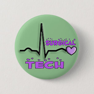 Badge Rond 5 Cm Conception chirurgicale des cadeaux QRS de