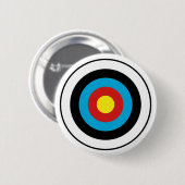 Badge Rond 5 Cm Conception cible Bullseye (Devant & derrière)