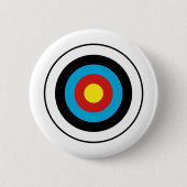 Badge Rond 5 Cm Conception cible Bullseye (Devant)