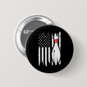 Badge Rond 5 Cm Conception cool Bowling Pour Hommes Bowler Bowling (Devant & derrière)