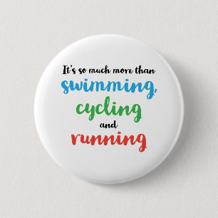 Badge Rond 5 Cm Conception cool et originale du triathlon pour les