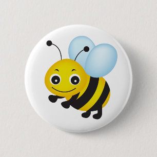 Badge Rond 5 Cm Conception d'abeilles