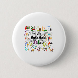 Badge Rond 5 Cm Conception d'alphabet mignon pour hommes femmes pr