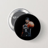 Badge Rond 5 Cm Conception de basket-ball (Devant & derrière)