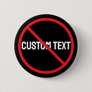 Badge Rond 5 Cm Conception de bouton rond noir avec texte personna