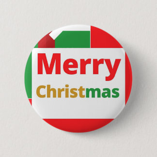 Badge Rond 5 Cm conception de célébration de joyeux noël sur
