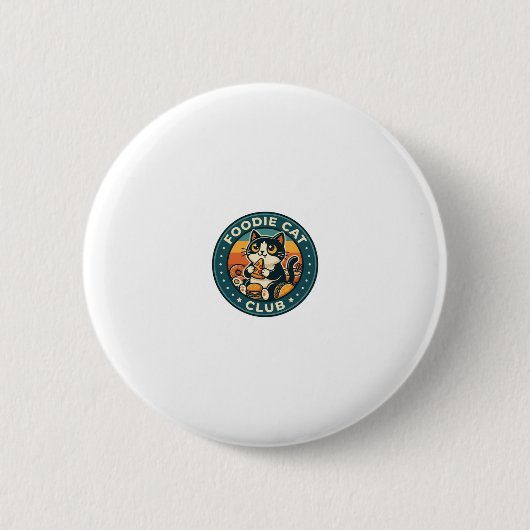 Badge Rond 5 Cm Conception de chat de nourriture Chaton mignon - C (Devant)