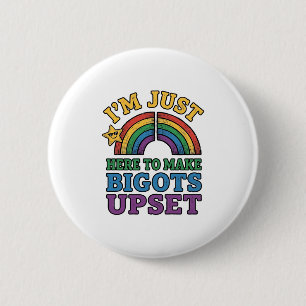 Badge Rond 5 Cm Conception de chemise arc-en-ciel de fierté vintag