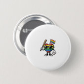 Badge Rond 5 Cm Conception de chemise de fierté de baseball de coe (Devant & derrière)