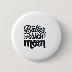 Badge Rond 5 Cm Conception de chemise de football vintage Baller C
