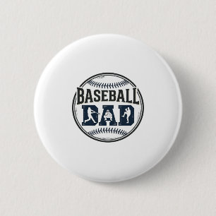 Badge Rond 5 Cm Conception de chemise de gravure vintage de papa d