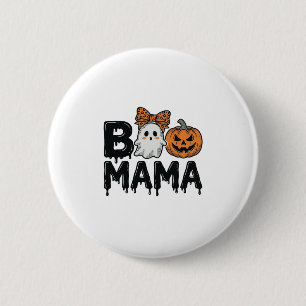 Badge Rond 5 Cm Conception de chemise de maman fantôme Halloween c