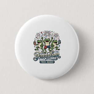Badge Rond 5 Cm Conception de chemise patriotique vintage Freedom
