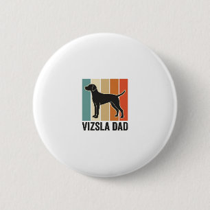 Badge Rond 5 Cm Conception de chemise pour papa Vizsla vintage ama