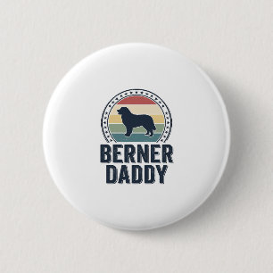 Badge Rond 5 Cm Conception de chemise vectorielle Berner Daddy Vin