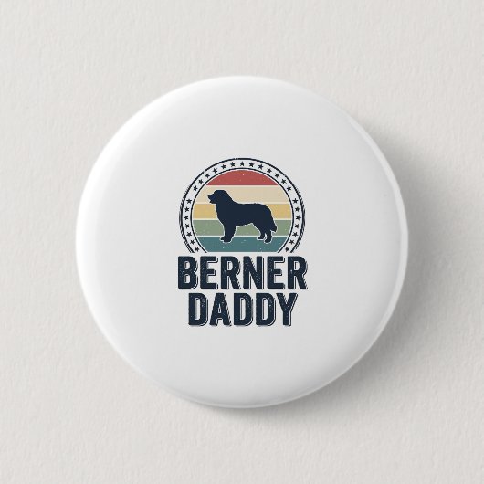 Badge Rond 5 Cm Conception de chemise vectorielle Berner Daddy Vin (Devant)