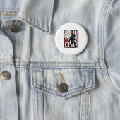 Badge Rond 5 Cm Conception de chemise vectorielle de drapeau de cr (En situation)
