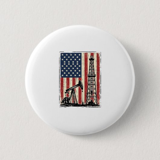 Badge Rond 5 Cm Conception de chemise vectorielle du drapeau améri (Devant)
