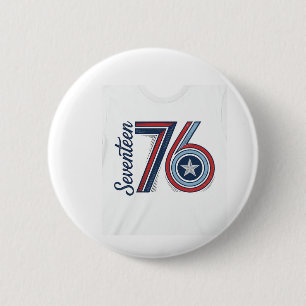 Badge Rond 5 Cm Conception de chemise vectorielle patriotique Vint