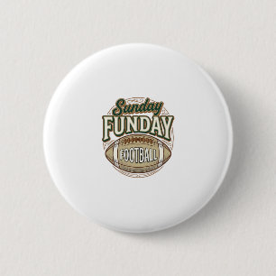 Badge Rond 5 Cm Conception de chemise vintage de football Sunday F