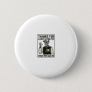 Badge Rond 5 Cm Conception de chemise vintage drôle de squelette p