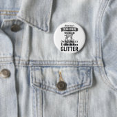 Badge Rond 5 Cm Conception de citation de cheveux de chien drôle d (En situation)
