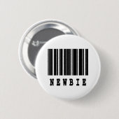 Badge Rond 5 Cm conception de code-barres pour débutant (Devant & derrière)