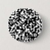 Badge Rond 5 Cm Conception de code de QR (Devant)