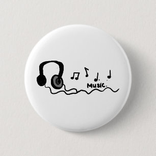 Badge Rond 5 Cm Conception de cool de musique !