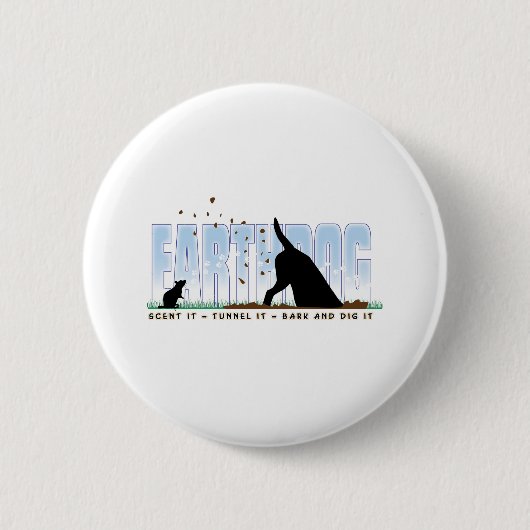 Badge Rond 5 Cm Conception de couleur d'Earthdog (Devant)