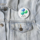 Badge Rond 5 Cm Conception de couture (En situation)
