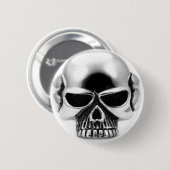 BADGE ROND 5 CM CONCEPTION DE CRÂNE (Devant & derrière)
