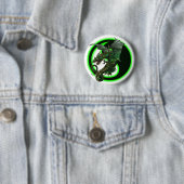 Badge Rond 5 Cm Conception de dragon (En situation)
