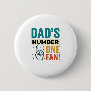 Badge Rond 5 Cm Conception de famille vintage numéro un de papa_1