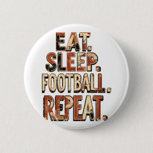 Badge Rond 5 Cm Conception de fan de football vintage   Graphique 