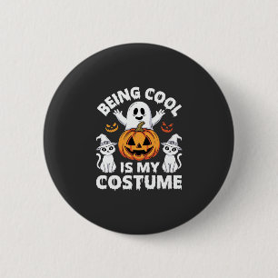 Badge Rond 5 Cm Conception de fantôme de costume Halloween étant c
