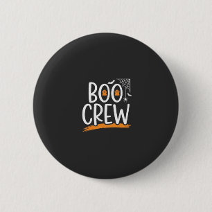 Badge Rond 5 Cm Conception de fantôme Halloween Boo Crew_1