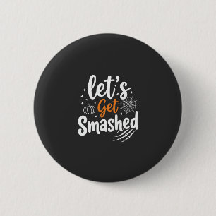 Badge Rond 5 Cm Conception de fête Halloween dévastée