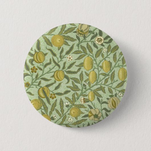 Badge Rond 5 Cm Conception de fruit de grenade de William Morris (Devant)