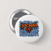 Badge Rond 5 Cm conception de graffitis (Devant & derrière)